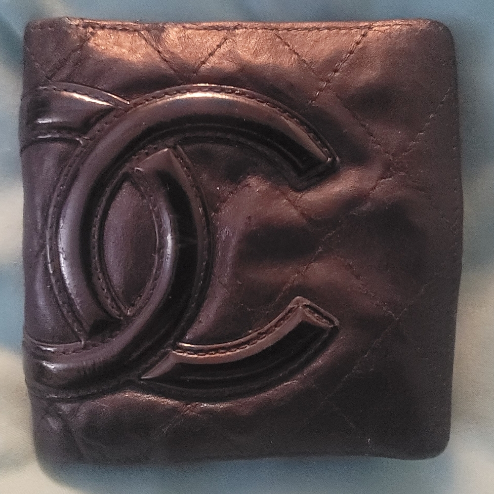 Chanel CC Cambon Coco Signature Patent Leather Wallet